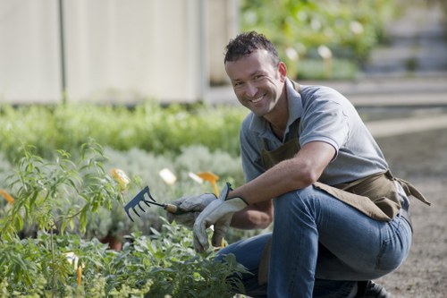 Seasonal garden maintenance activities taking place in Crystal Palace